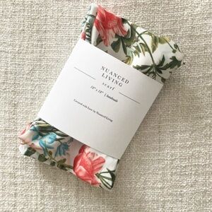 NWT Handmade Floral 18” x 18” Hair Scarf